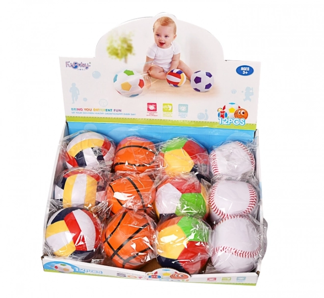 Ball SPORTO verschiedene Arten 10 cm
