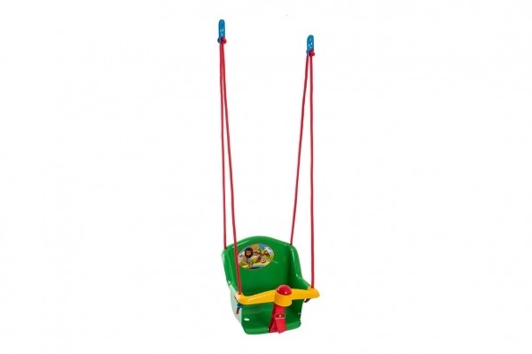 Baby schommel met piepende speelgoed plastic groen draagvermogen 20kg 35x34x35cm
