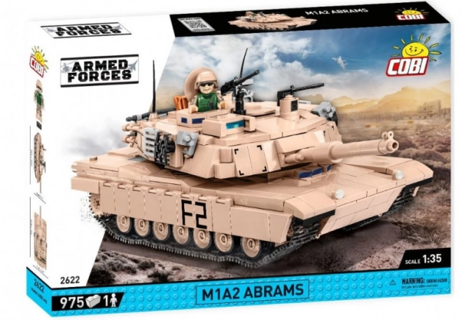 COBI 2622 Gewapende Strijdkrachten Abrams M1A2, 1:35, 982 st, 1 figuur