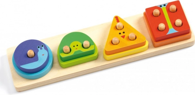 Djeco Puzzle - 1,2,3,4 Basic