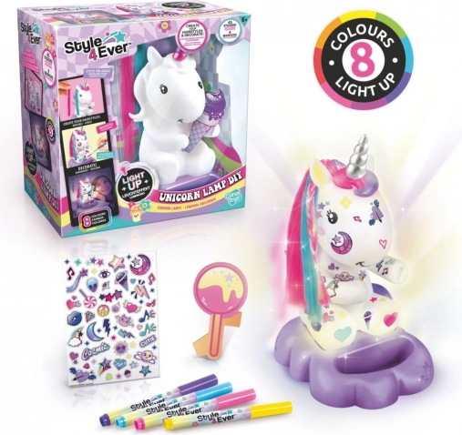 Style4Ever DIY Unicorn Night Light for Kids