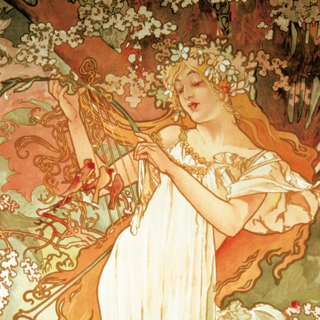Note Calendar Alfons Mucha 2026