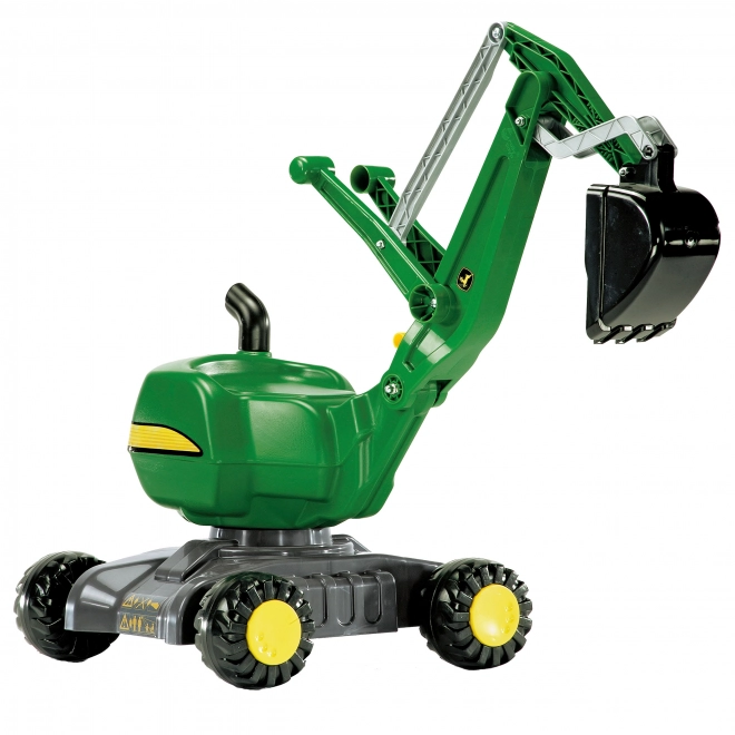 RollyDigger John Deere Ride-On Excavator - Green