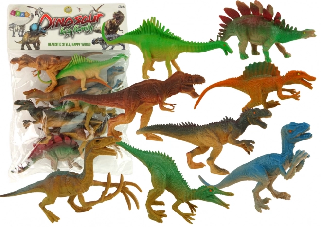 Set van dinosaurusfigurenpark 8 stuks