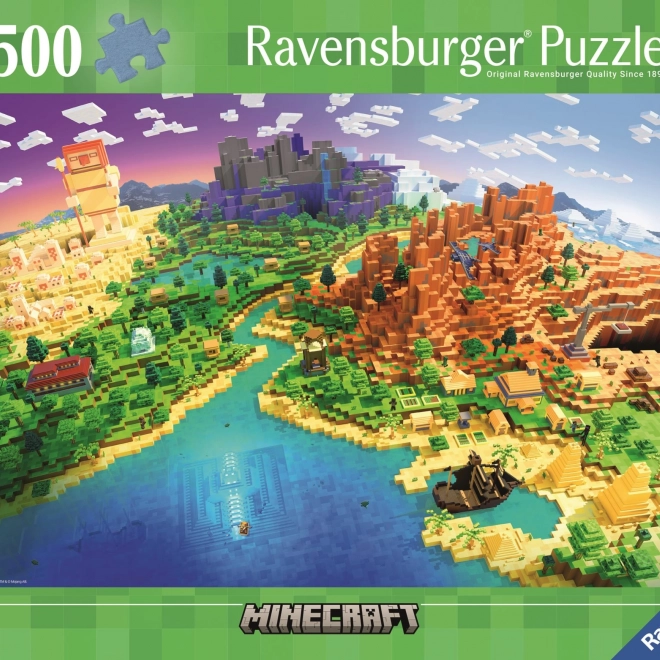 Puzzle Minecraft 500 Teile von Ravensburger