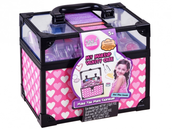 Koffer met make-up voor meisjes
