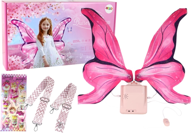 Schmetterlingsfee LED Melodie Rosa Set