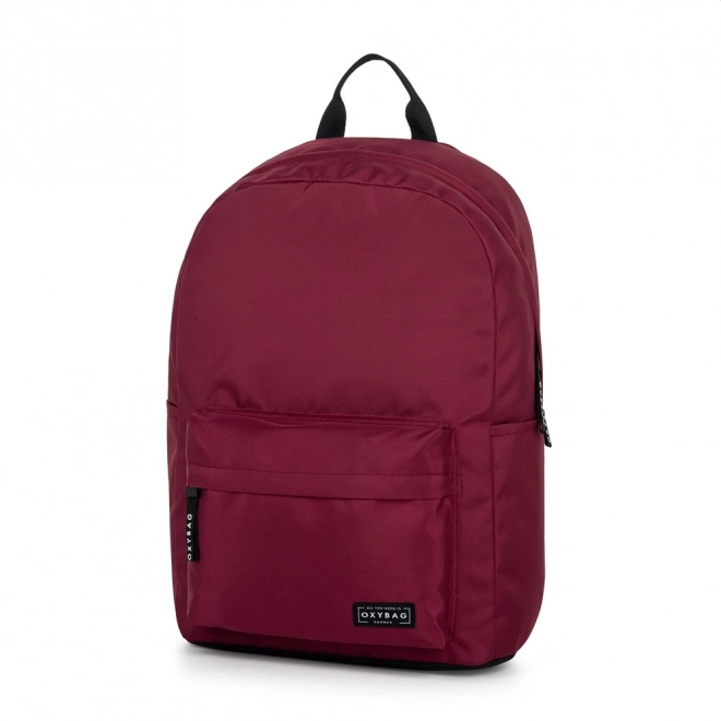 OXY Runner student backpack, wine red, 21 l