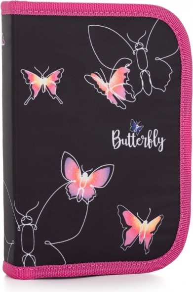 schooletui OXY NEXT Butterfly, eenlaagse met 2 flappen