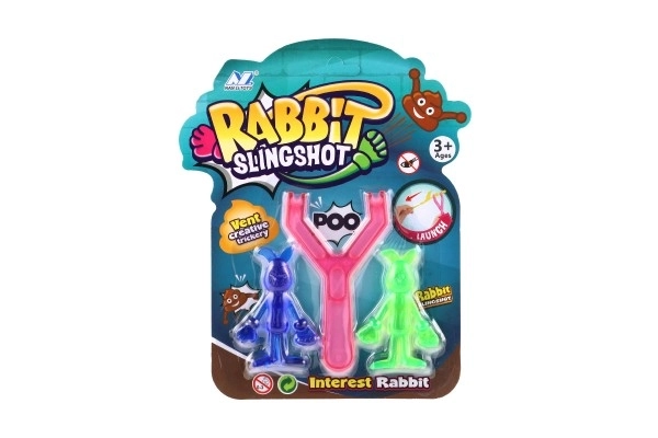 Dieren figuurtje slijm 2 stuks silicone 2 kleuren op kaart 19x23,5cm