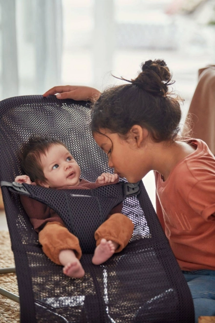 BABYBJORN - Wipstoeltje BLISS MESH - Parelroze –  Antraciet