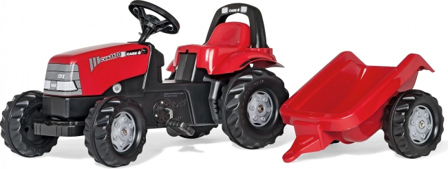 traptractor met aanhanger Rolly Toys CASE 1170 CVX rood