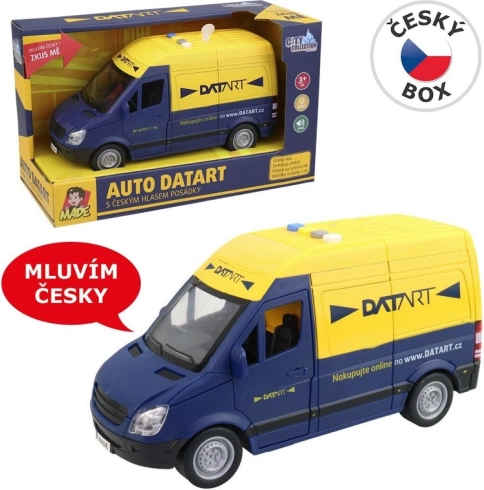 MaDe DATART bestelwagen met licht en Tsjechische stem, 22 cm
