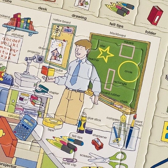Puzzle Larsen anglais : à l'école