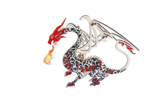 Woodcraft Houten 3D puzzel Draak