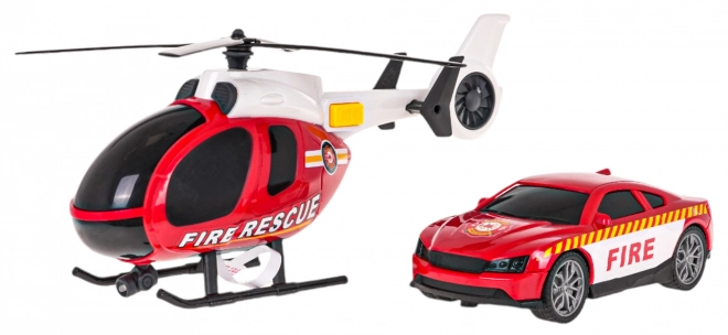 Set helikopter + brandweerauto