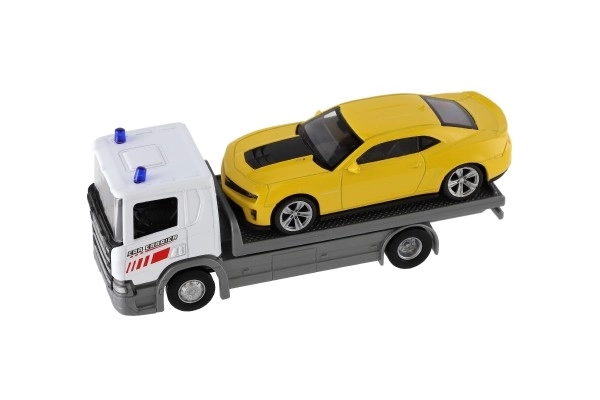 Welly Scania P320 Abschleppwagen und Auto