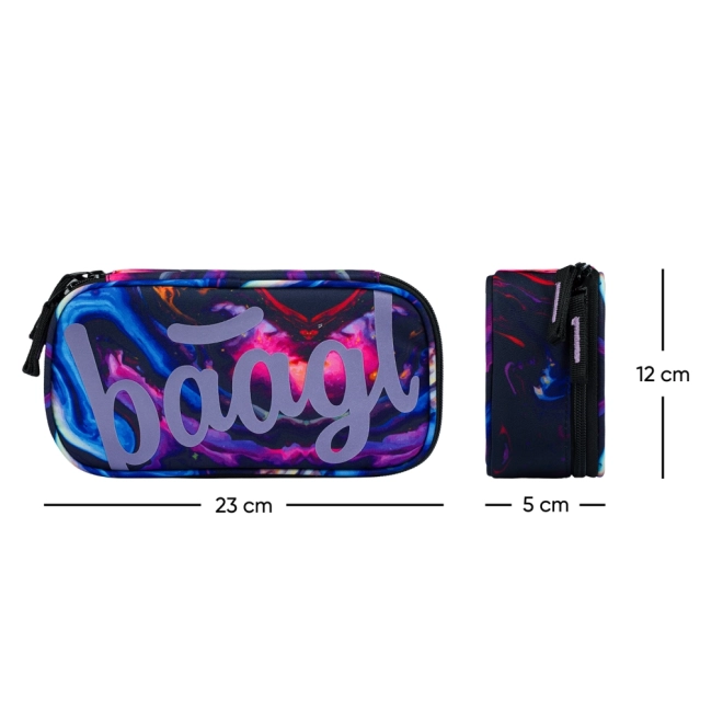 Trousse scolaire étui Marble