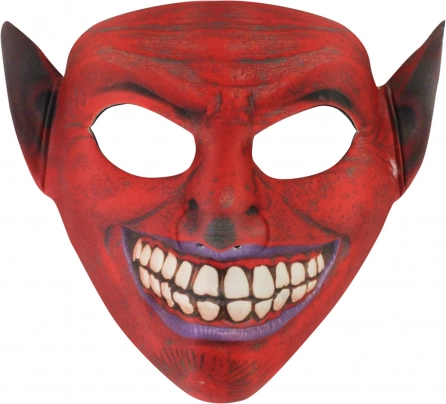 Textielen duivelsmasker voor carnaval en Halloween