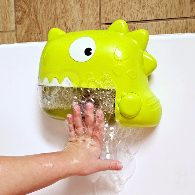 Bad speelgoed dinosaurus met bubbels groen