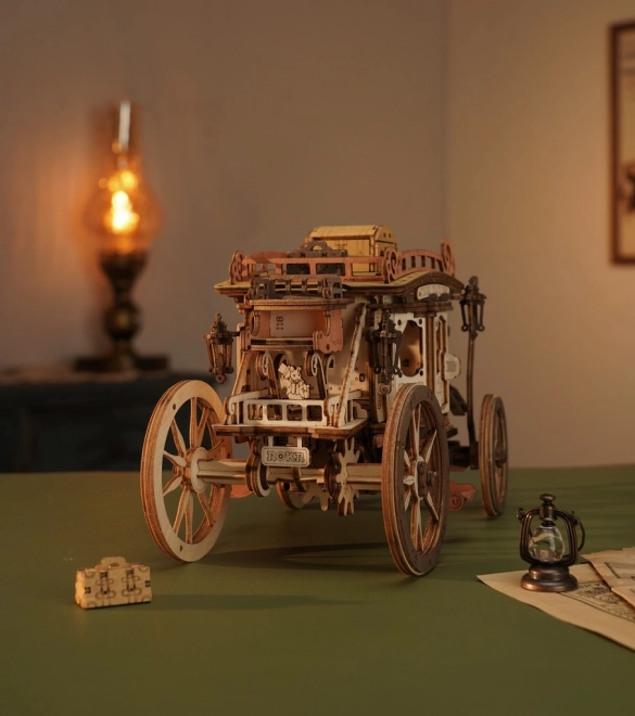 RoboTime 3D puzzel muziekdoos Koets