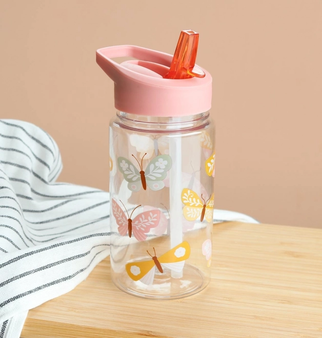 A Little Lovely Company Trinkflasche – Schmetterlinge