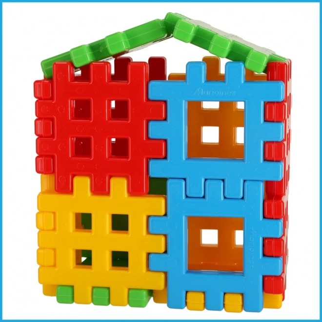 Kleurrijke bouwstenen Wafels Marioinex - 48 stuks