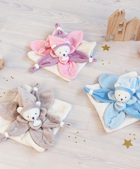 Doudou cadeau set - knuffelbeer 24 cm