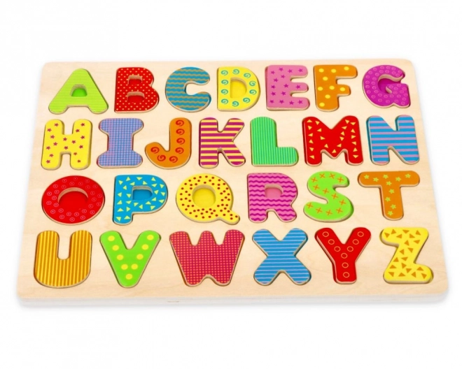 Houten alfabetpuzzel - hoofdletters