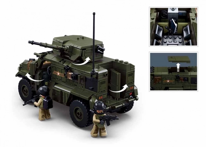Sluban Modelbouwstenen M38-B1179 Gepantserd Gevechtsvoertuig Typhoon