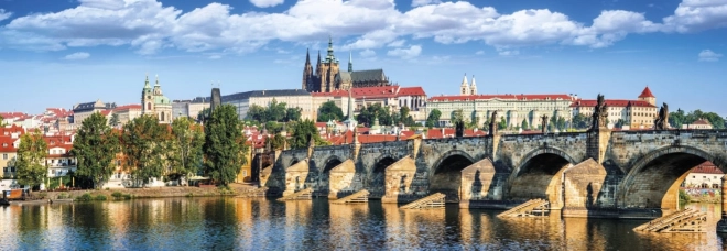 Dino panoramic puzzle Hradčany and Charles Bridge 1000 pieces