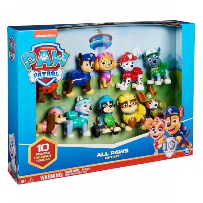 Figurenset Paw Patrol - Alle Welpen an Bord