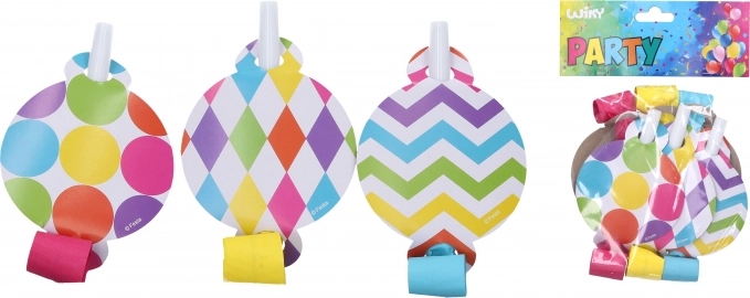 Feesttoeters Mix 6 stuks