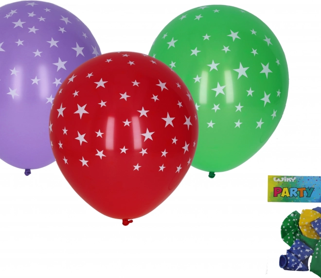 Inflatable Balloons with Star Prints - Set of 5 pcs