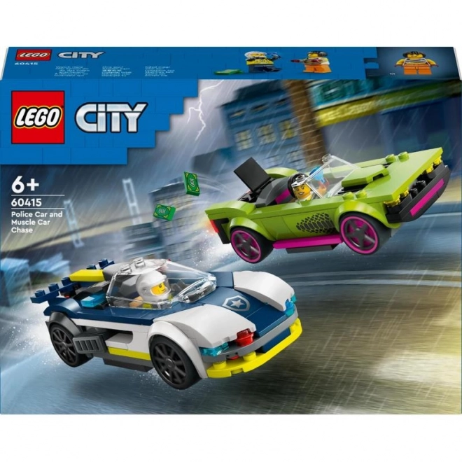 LEGO® City 60415 Achtervolging van politieauto en sportwagen