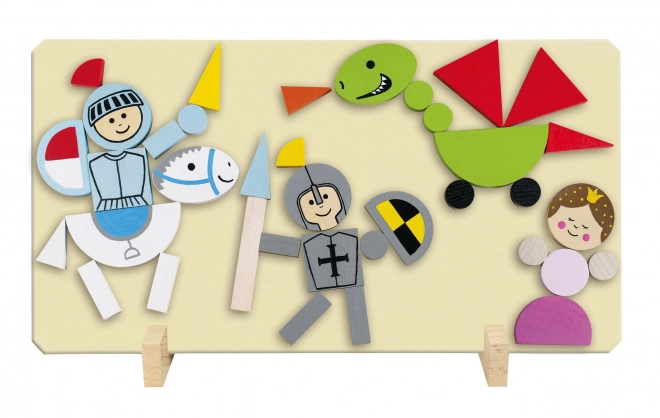 Magnetische puzzel - Ridders