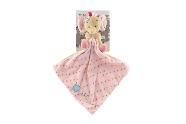 Pluche olifantje roze 25x25 cm – Roze