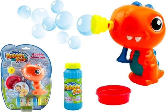 SPARKYS Bubléerpistool Bubble Fun Dinosaurus met navulling oranje