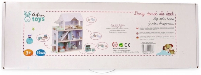 Grote houten poppenhuis