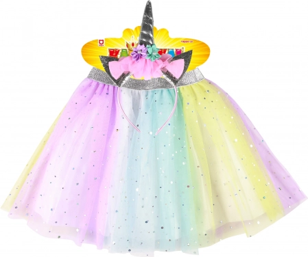 Jupe tutu arc-en-ciel magique