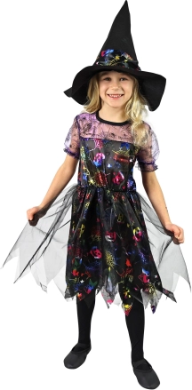 Magisches Kinder-Hexenkostüm für Halloween