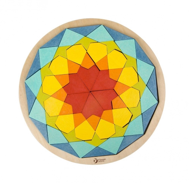 Puzzle mandala Montessori - motifs, formes et couleurs
