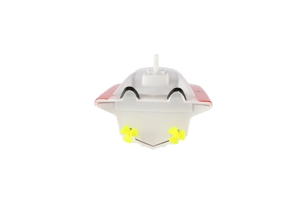 Motorboot/schip in het water RC plastic 19cm op batterijen+oplaadpack+USB 2,4Ghz in doos 26x13x15cm