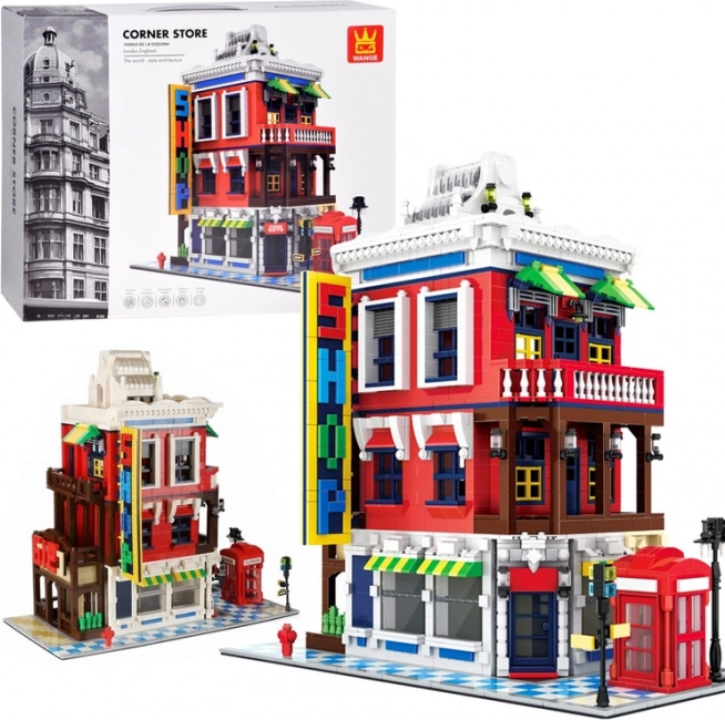 World Architecture Building Set – London Corner Shop 2347 Pieces