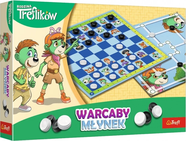 Jeux de plateau Dames et Moulin Famille TREFLIK Trefl