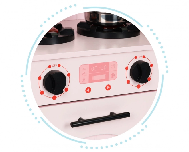 Houten kinderkeuken, oven, magnetronkookplaat, accessoires ECOTOYS