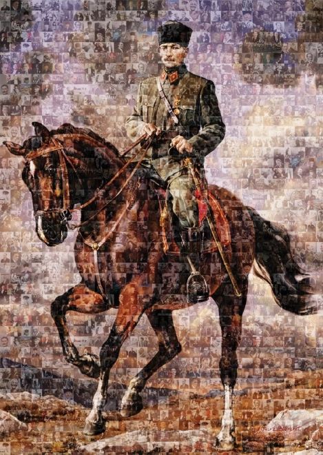 ART PUZZLE Puzzel Ghazi Mustafa Kemal op zijn paard 1000 stukjes