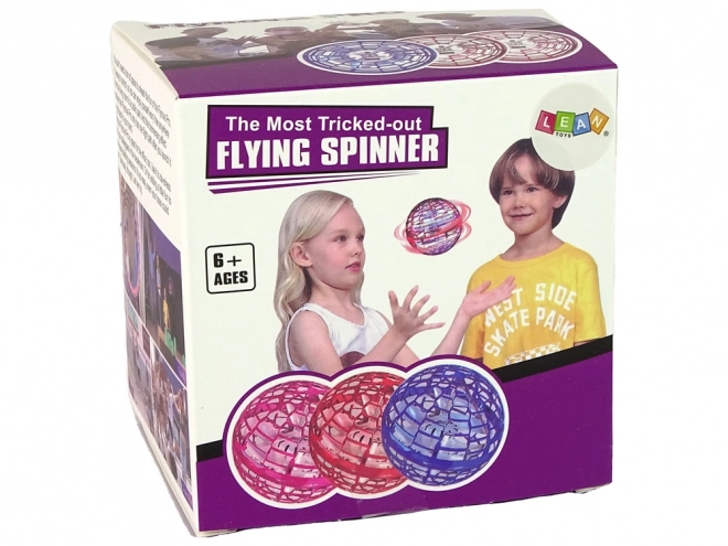 Vliegende draaiende bal blauw Flynova LED 10 cm