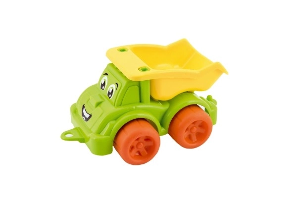 Auto bouw vrachtwagen kiepwagen plastic 3 kleuren 22x13x10cm 12m+