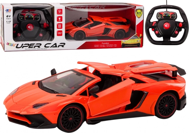 Racing Car RC with Opening Doors 1:12 Orange